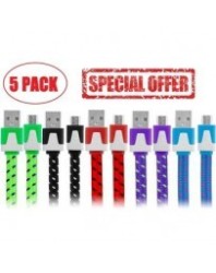 Cable Micro USB Agujeta Paquete 5 piezas 5...