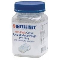PLUG RJ45,INTELLINET,790512, CAT 5E UTP SOLIDO PRO 100 PZAS INTELLINET 790512