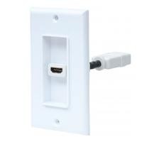 COPLE HDMI,MANHATTAN,771719, BLANCO CON FACEPLATE 1 PUERTO MANHATTAN 771719