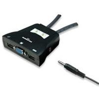 MUX KVM ,MANHATTAN,151245,MINI USB 2:1 CON CABLES+AUDIO MANHATTAN 151245