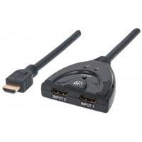 SWITCH ,MANHATTAN,207416,HDMI 1.3, 2 ENTRADAS : 1 SALIDA MANHATTAN 207416