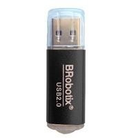 LECTOR BROBOTIX DE TARJETA MICRO SD - USB TIPO A V2.0, METALICO, NEGRO BROBOTIX 345673N
