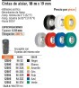 Cinta de aislar de 18 m x 19 mm, gris, Truper