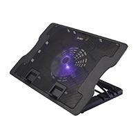 BASE ENFRIADORA GHIA / PARA LAPTOP / ALTURA AJUSTABLE / CON VENTILADOR Y LUZ LED / USB GHIA GAC-226