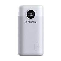 BATERIA DE RESPALDO POWER BANK ADATA P10000QCD 10000MAH / 2 USB A / 1 USB C / INDICADOR DE CARGA DIGITAL / BLANCO ADATA AP10000