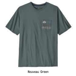 Playera de algodón Line Logo Ridge Stripe Organic