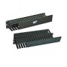 ORGANIZADOR DE CABLES NORTH SYSTEM 2 U.R. SENCILLO HORIZONTAL 19 PULGADAS DUCTO 3X3 PULGADAS NEGRO LISO NORTH SYSTEM NORTH109-B