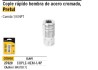 Cople acero, cuerda 1/4NPT, hembra, Pretul
