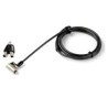 CANDADO DE SEGURIDAD UNIVERSAL 3 EN 1 - SEGURO PARA LAPTOP CON RANURA K-SLOT, NANO O WEDGE - CABLE DE 2M ANTIRROBO EN ACERO CON