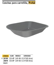 Concha para carretilla CAP-5, Pretul