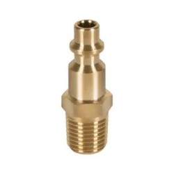 Truper Conector rápido de latón, tipo M, cuerda 1/4' NPT, macho