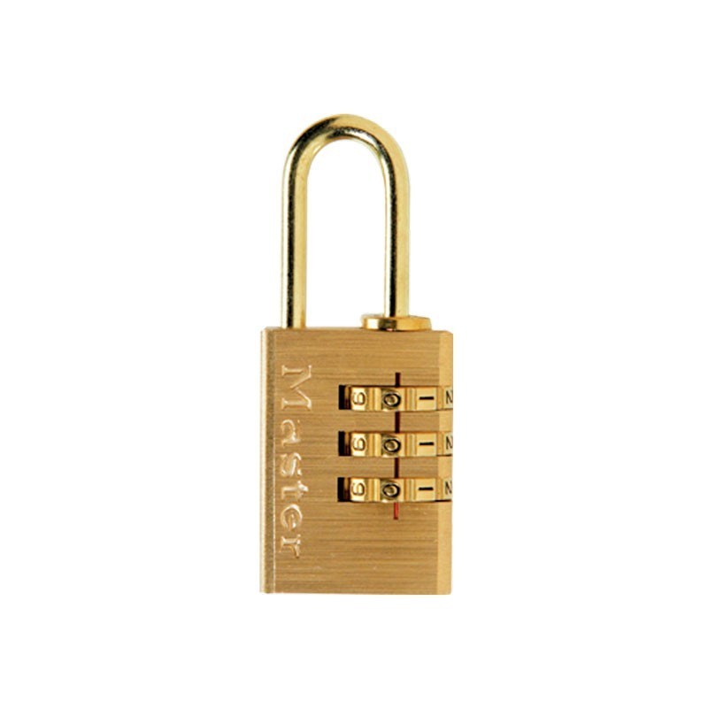 Candado de combinación para maleta 20 mm latón Master Lock