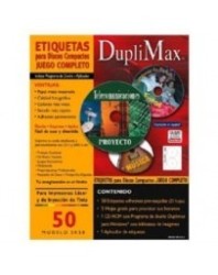 ETIQUETAS CD DUPLIMAX C/50 ETIQUETAS
