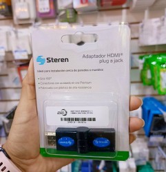 ADAPTADOR HDMI MACHO A HEMBRA GIRATORIO STEREN