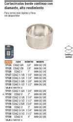 Brocasierra diamante 3-1/4' borde continuo, Truper