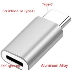 ADAPTADOR TIPO C A IPHONE METALICO