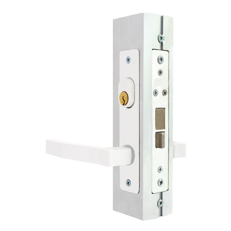 Cerradura para puerta residencial aluminio blanco 550 Phillips