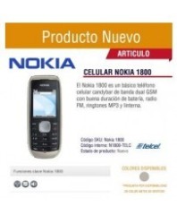 Celular Nokia 1800 Telcel Nuevo