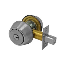 Cerrojo de doble cilindro cromo mate X547 Tesa
