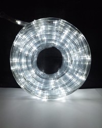 MANGUERA TRANSPARENTE DE LUCES IP65 COLOR FRIO 10M C/CONTROLADOR (PROTEGER)