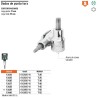 Dado punta torx T-55, cuadro 1/2', Truper