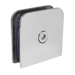 Clip cuadrado para cristal fijo cromo K-518-C Axcent