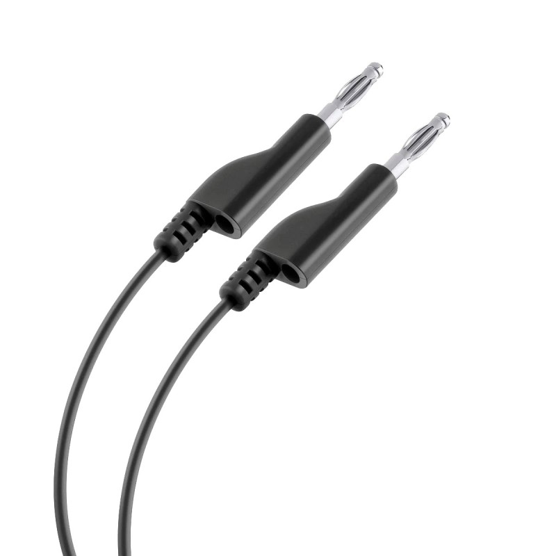 Cable Plug a Plug tipo BANANA, color negro PUN-020N Steren