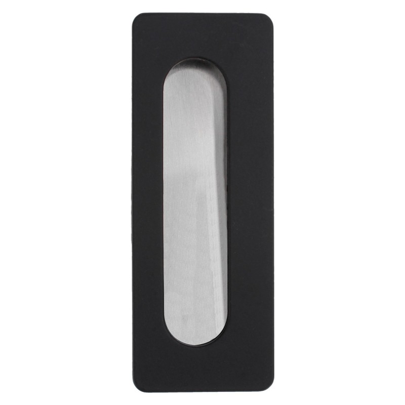 Jaladera de embutir 96 mm negro mate Rish