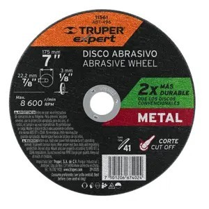 Disco para corte de metal, tipo 41, diámetro 7' Expert