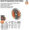 Disco de diamante de 7' x 2.5 mm rin segmentado, Truper