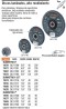Disco 4-1/2' laminado grano 120 centro 7/8', Truper