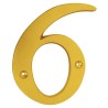 Numero decorativo 19 cm "6" y "9" Dorado