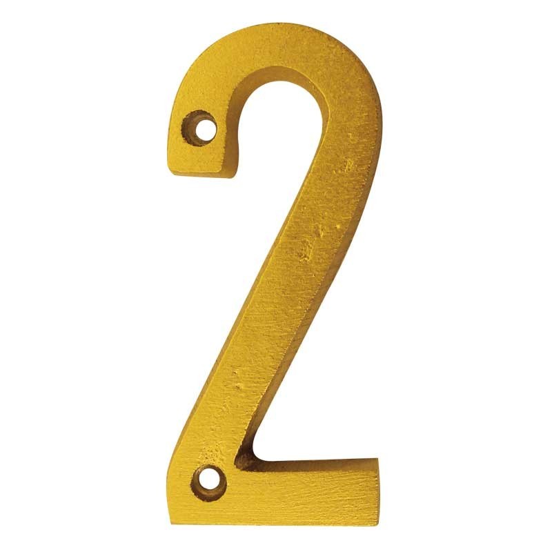 Numero decorativo 8 cm "2" Dorado