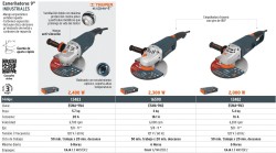 Esmeriladora angular 9', 2450W, TRUPER EXPERT