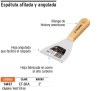 Espátula afilada y angulada 3' con mango de madera, Truper