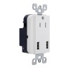 Receptáculo aterrizado con doble USB FU1328 Fulgore