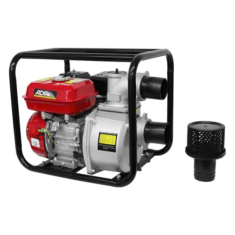 Motobomba autocebante para agua con motor a gasolina 7.5 HP 126 Adir