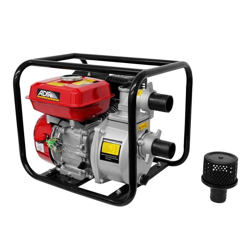 Motobomba autocebante para agua con motor a gasolina 6.5 HP 125 Adir