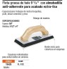 Flota de hule 9-1/2', espesor 5/8',acabado extraliso, TRUPER