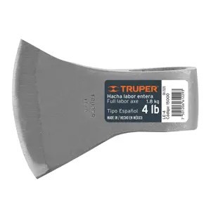 Hacha labor entera 4 lb, sin mango, TRUPER