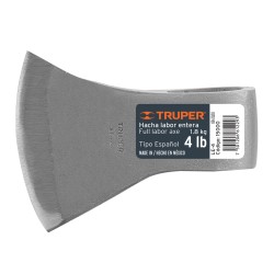 Hacha labor entera 4 lb, sin mango, TRUPER