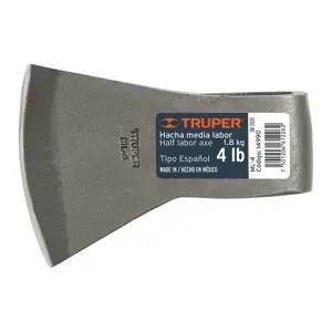 Hacha media labor 4 lb, sin mango, TRUPER