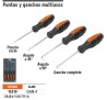 Juego de 4 puntas y ganchos multiusos, Truper