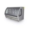 VITRINA EXHIBIDORA VIDRIO PLANO ACERO INOXIDABLE DRD6-AI