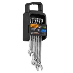Juego de 6 llaves combinadas extralargas pulidas mm, EXPERT