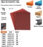 Lija de esmeril roja grano 40 de óxido de aluminio, Truper