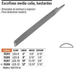 Lima escofina 8', Truper