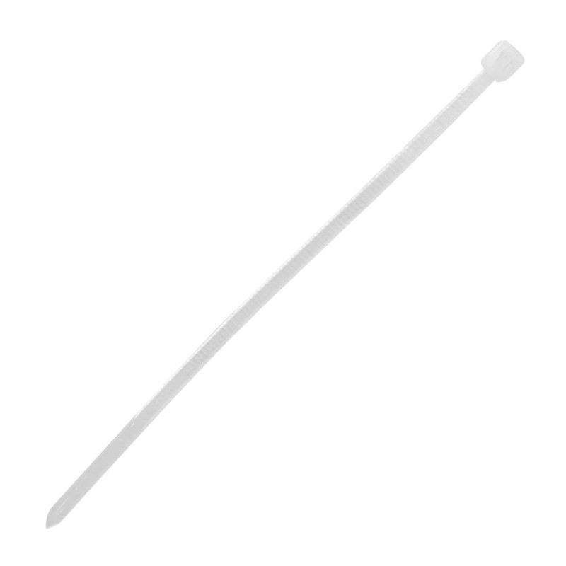 Cincho de plástico 16 cm x 2.5 mm blanco 100 piezas 37489 Fischer