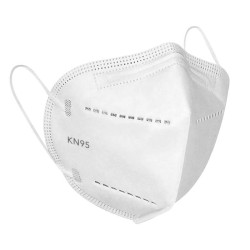 Mascarilla desechable con bandas elásticas KN95
