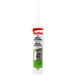 Silicón multiusos DMS transparente 280 ml Fischer